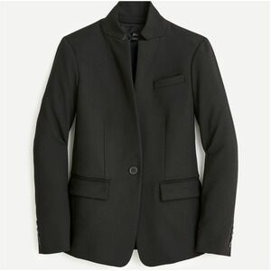 J.Crew Regent Blazer Four Season Stretch Black Womens 12 Office Party Preppy